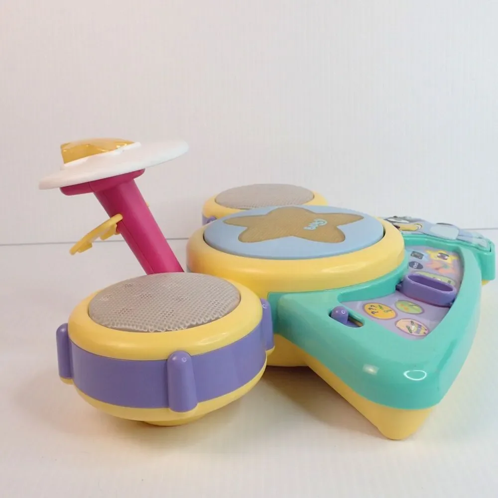 Bluey Musical Toys Lot of 2 Vtech Drum Set & Kidz Toyz Bluey Keyboard